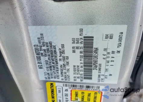 2013 Ford Fusion Se from USA, damaged, VIN 3FA6P0HR1DR154964